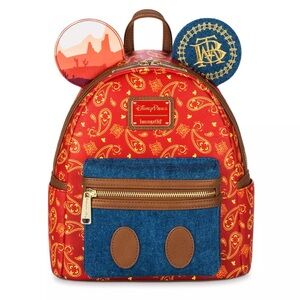 Disney Red and Blue Paisley Kids Backpack